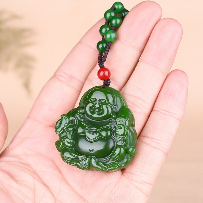 Jade Maitreya Pendant Necklace Charms Charm Jewelry Buddha Natural