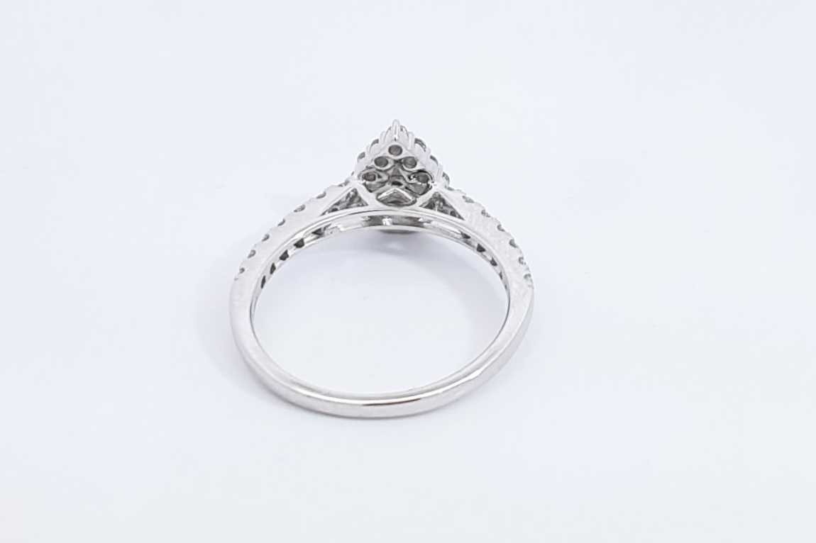 0.65cttw Lab Grown Diamond 10k White Gold Ring 2.4 Grams Size 7 Eb0526lpxdu