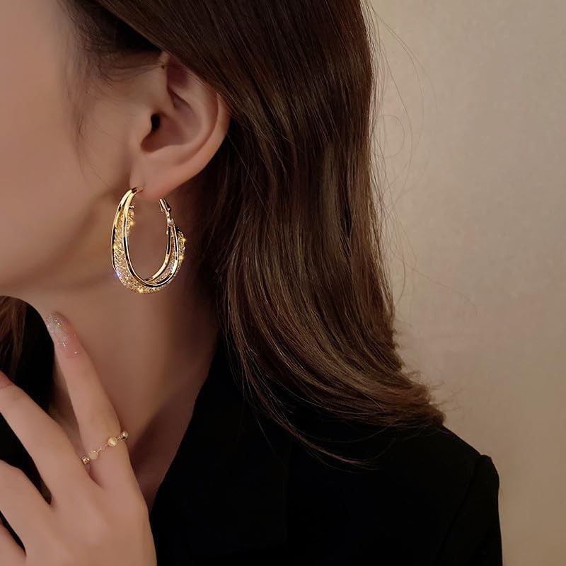 Stylish Germanium Hoop Earrings for Lymphatic Drainage – Perfect Gift for Women