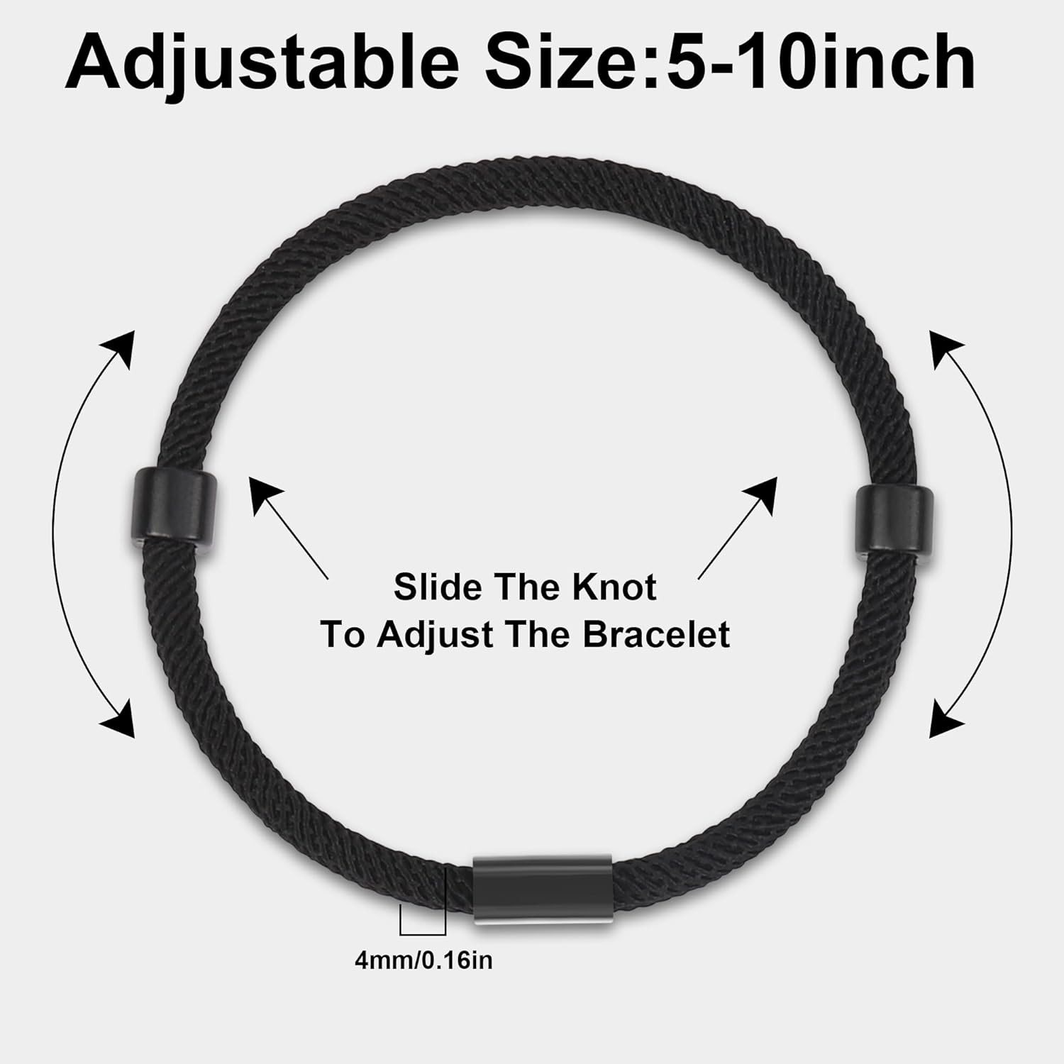 10PCS Christian Jesus Cross Rope Bracelet, Braided Cord Bracelet for Men Women