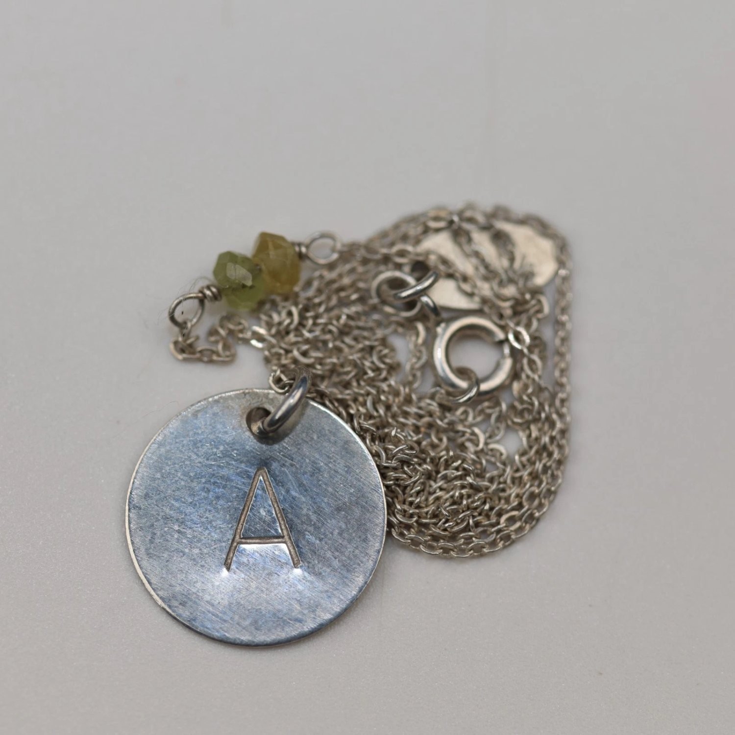Nashelle Identity Initial Necklace 16 Inch Silver Sterling Brand Tag