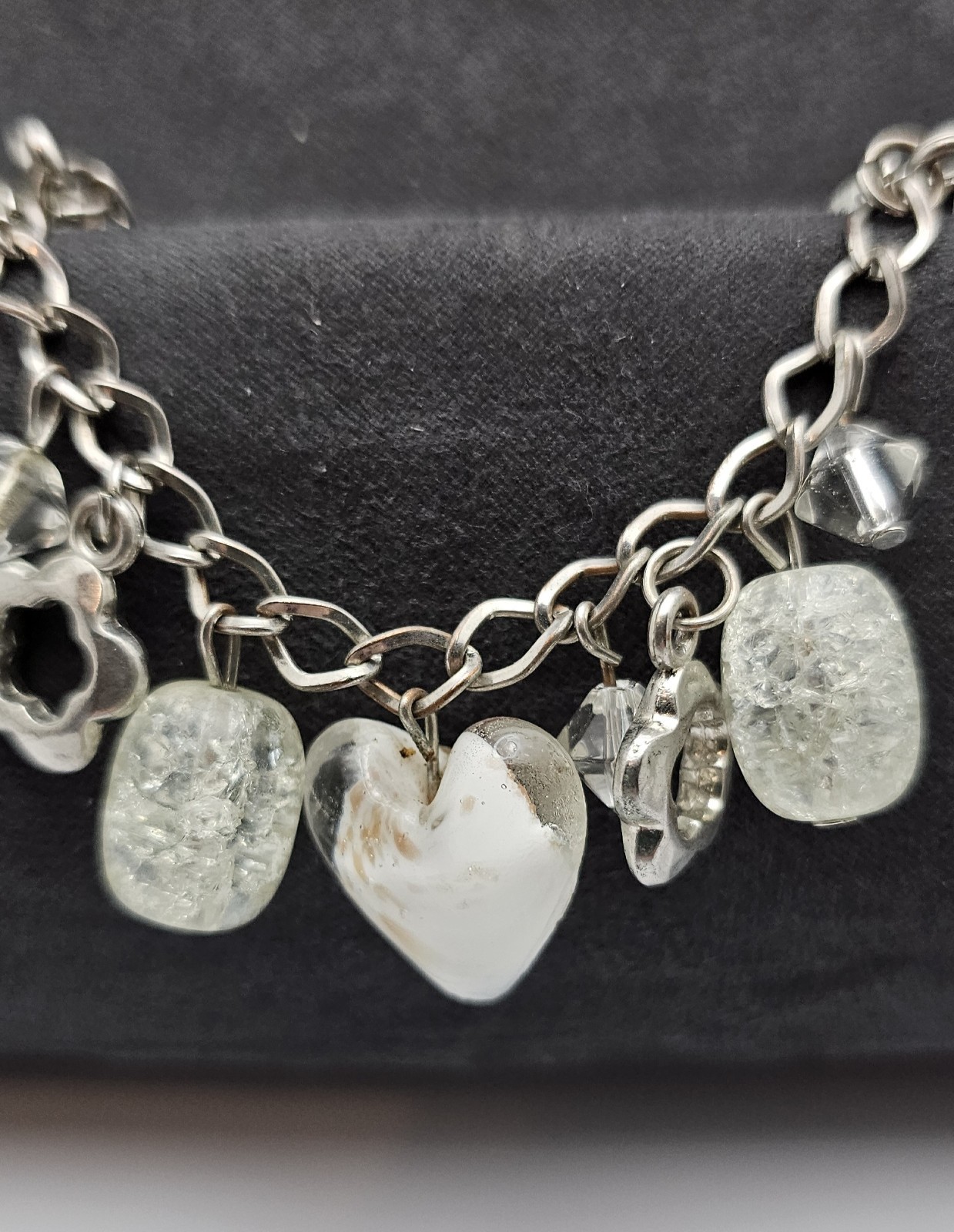 Silver Tone Charm Jewelry Set Bundle Lot 4 Friendship Moon Necklace Animal Theme