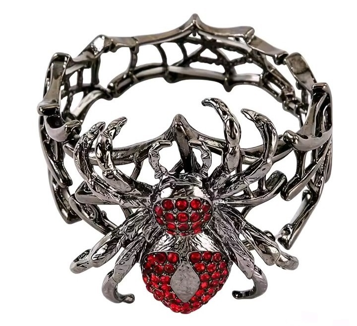 Gothic Bracelet Collection Spider Skull Bat Skeleton Witch Punk Adjustable Gift