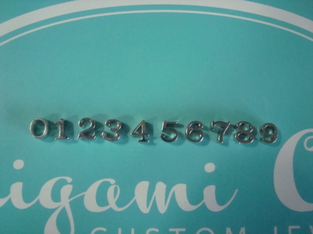 Authentic Origami Owl “Your Choice” Silver Letter & Number Charms “New” C 14