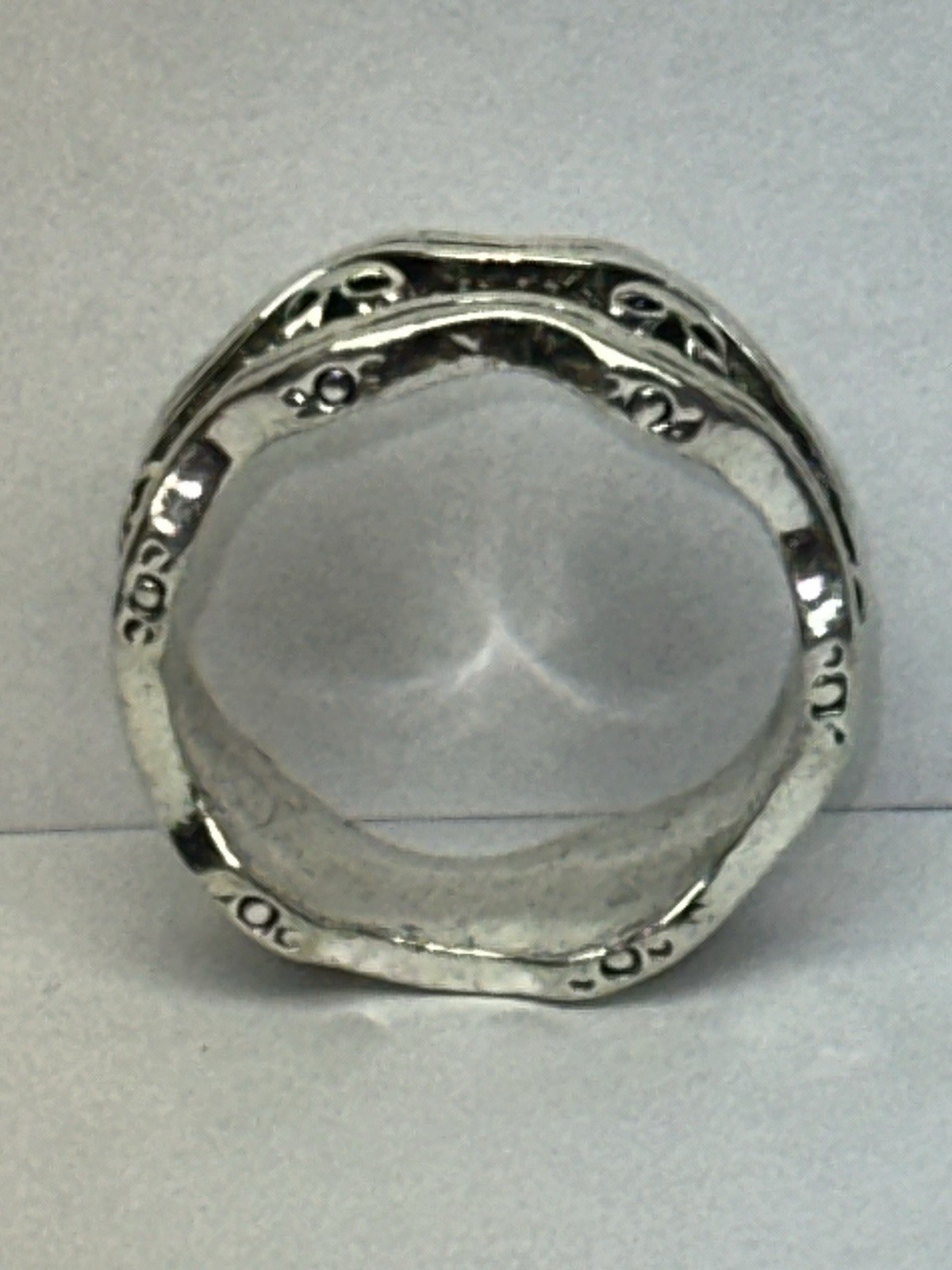 Gothic Skull Silver Ring 6 Head Celtic Knot Sz 15 Harley Davidson Biker Jewelry