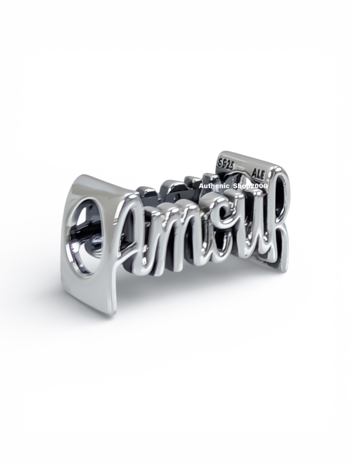 New 100% Authentic PANDORA 925 Silver Handwritten Amour Script Charm 794426C00
