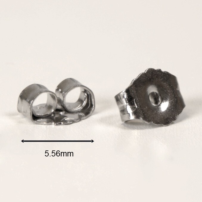 Platinum Replacement Earring Backs Push Diamond Stud Earrings Solid Pair Single