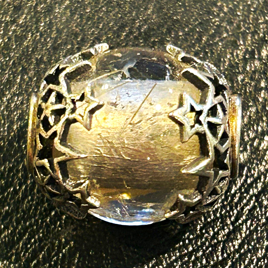 TPOA-Stars Wrapped Golden Rutile Quartz Bead-Great Lakes Boutique Excl.-Bead2