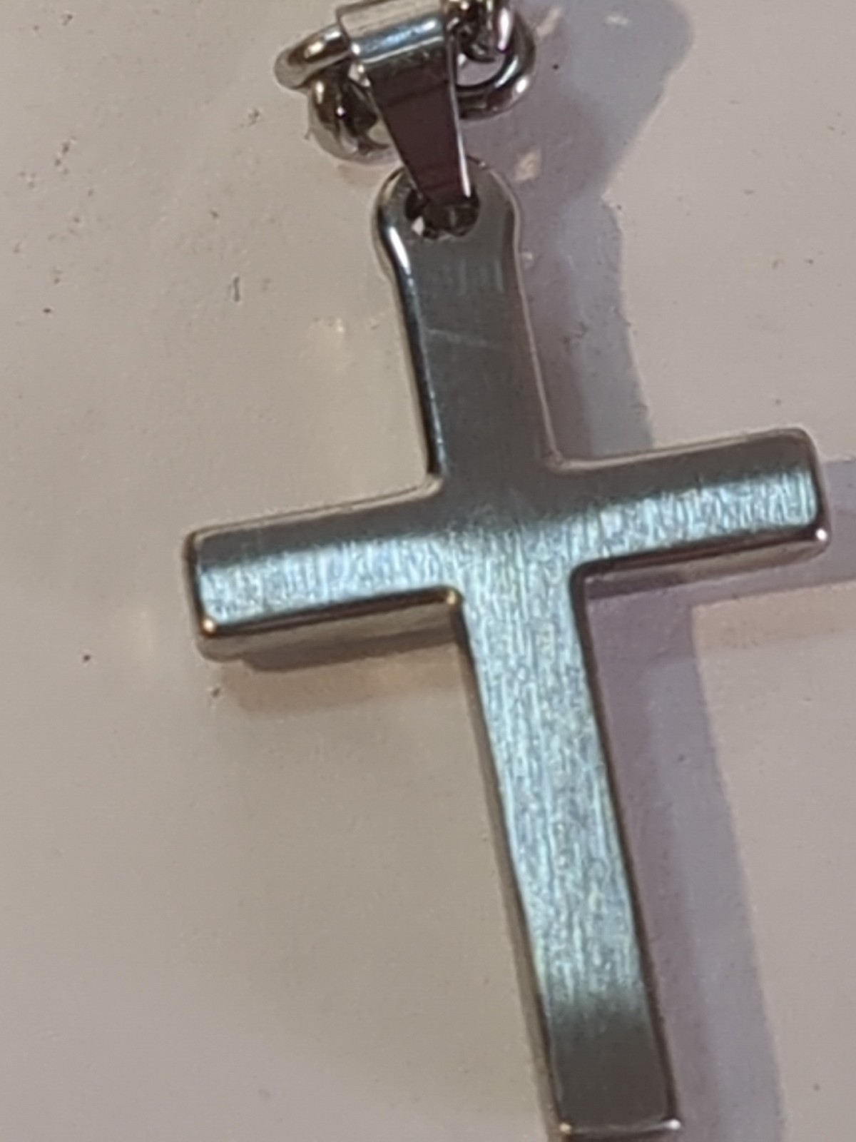 Stainless Steel Cross 20″ Necklace Plain See Pics