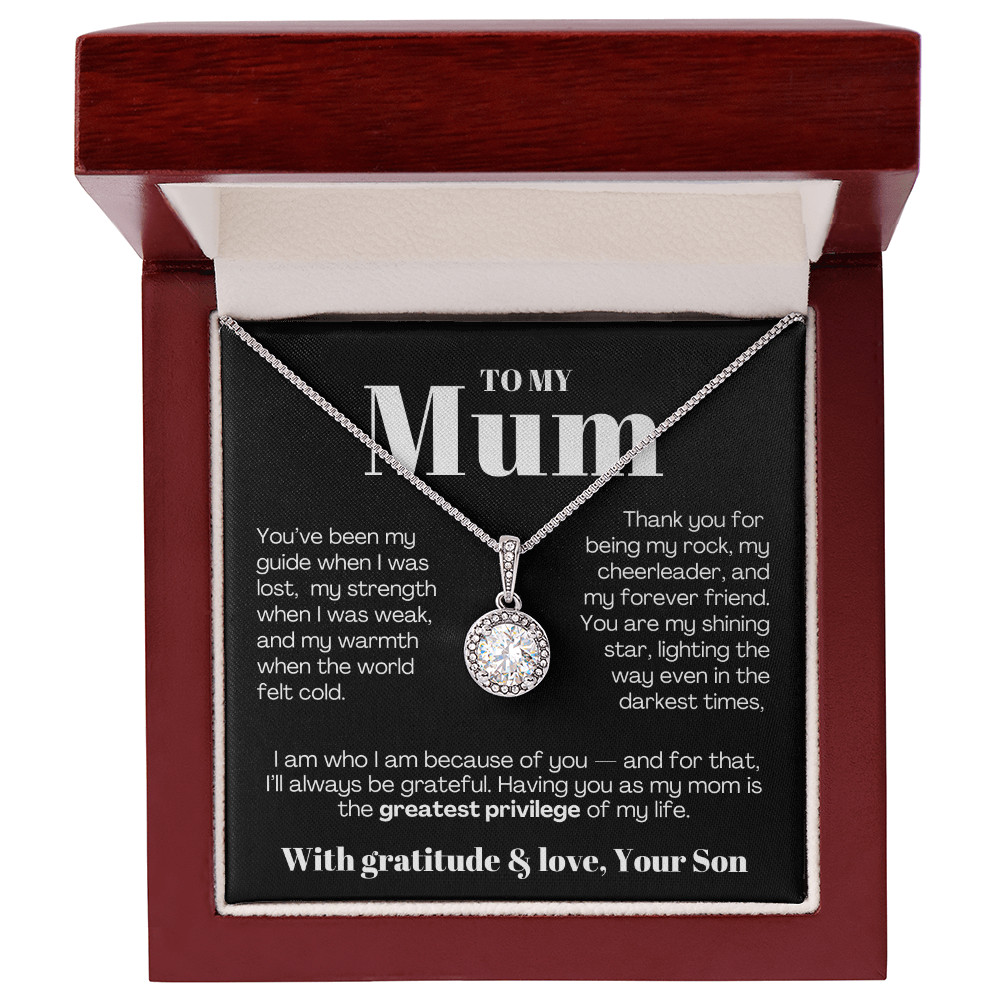 To My MOM necklace Mother’s day Birthday christmas heartfelt Gift from son
