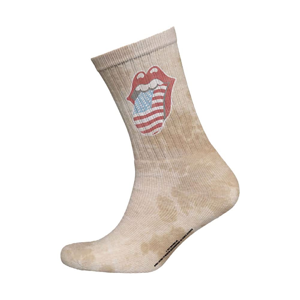 Unisex-adult Rolling Stones US Tongue (US Men’s Shoe Size 8 – Small, White