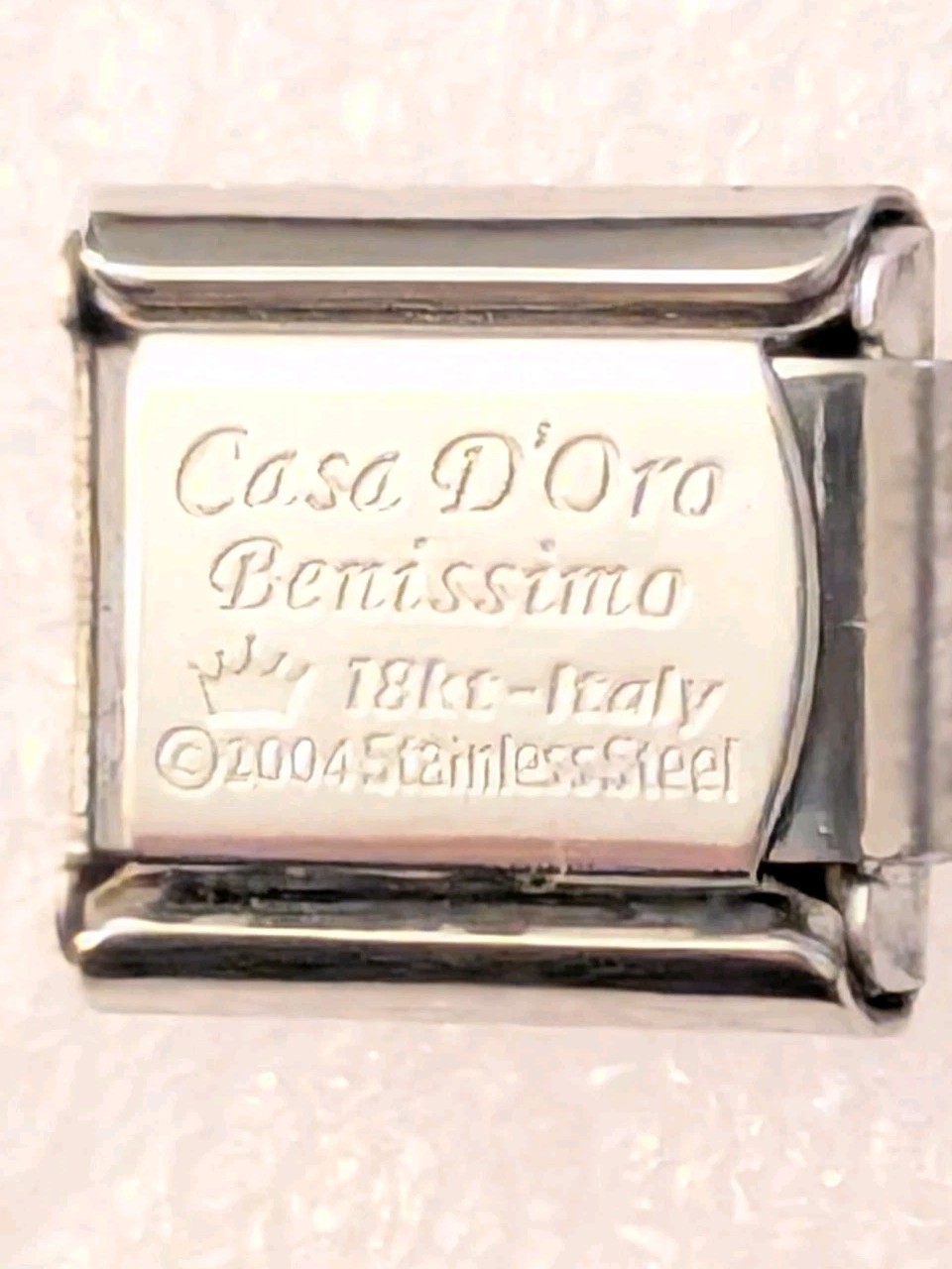 Authentic Casa D’Oro Dasani Bottle Water Italian Charm Classic 9mm Link K249