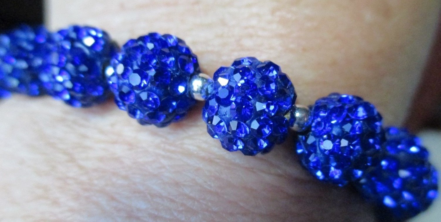 *Bling* *Bling*Crystal-Rhinestone-Royal Blue-Bracelet
