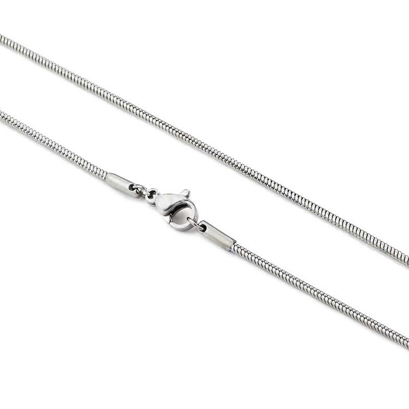 Men&Women’s 925 Sterling Silver Tarnish-Free Italian Snake Chain Necklace 16-24″