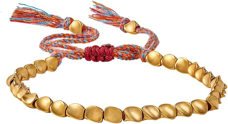 ONE Buddha & Karma Tibetan Copper Beads Bracelet – Energy Healing for Strength