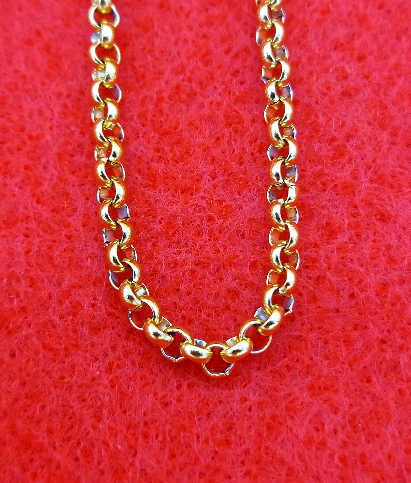 16 INCH GOLD STAINLESS STEEL 3MM ROLO LINK ROPE CHAIN NECKLACE-USA SELLER-GLD