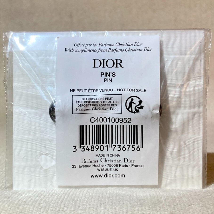 2pc Miss Dior Logo Pin Set in Red/Silver New & Sealed, See Pics for Measurements