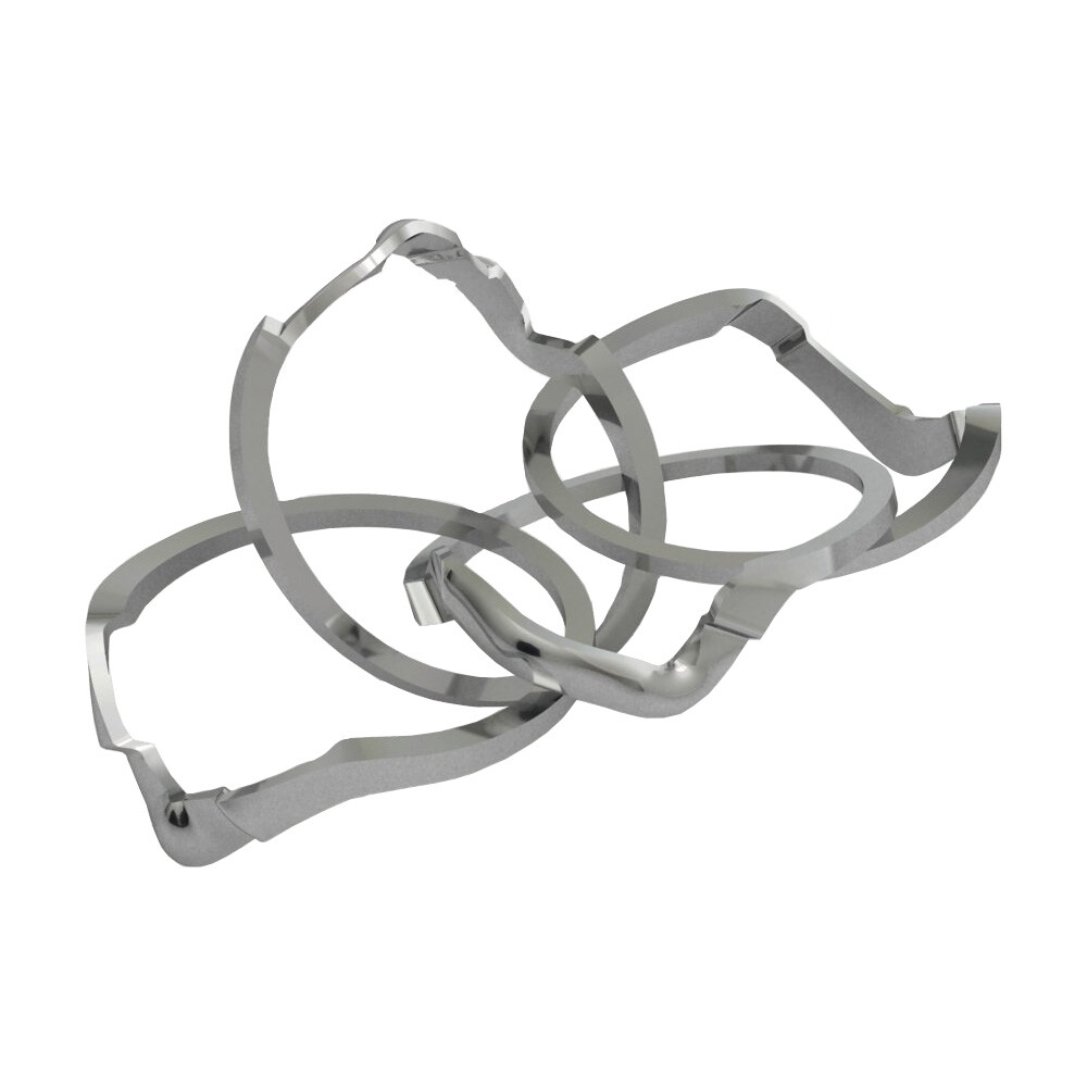 Criss cross puzzle ring 925 silver handmade 4 band Classical Turkish Puzzle
