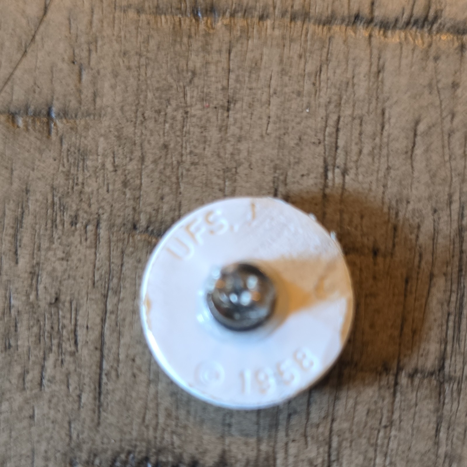 Snoopy Ice Cream Stud Earrings White Round Plastic Nickel-Free 0.75inUFS 1958
