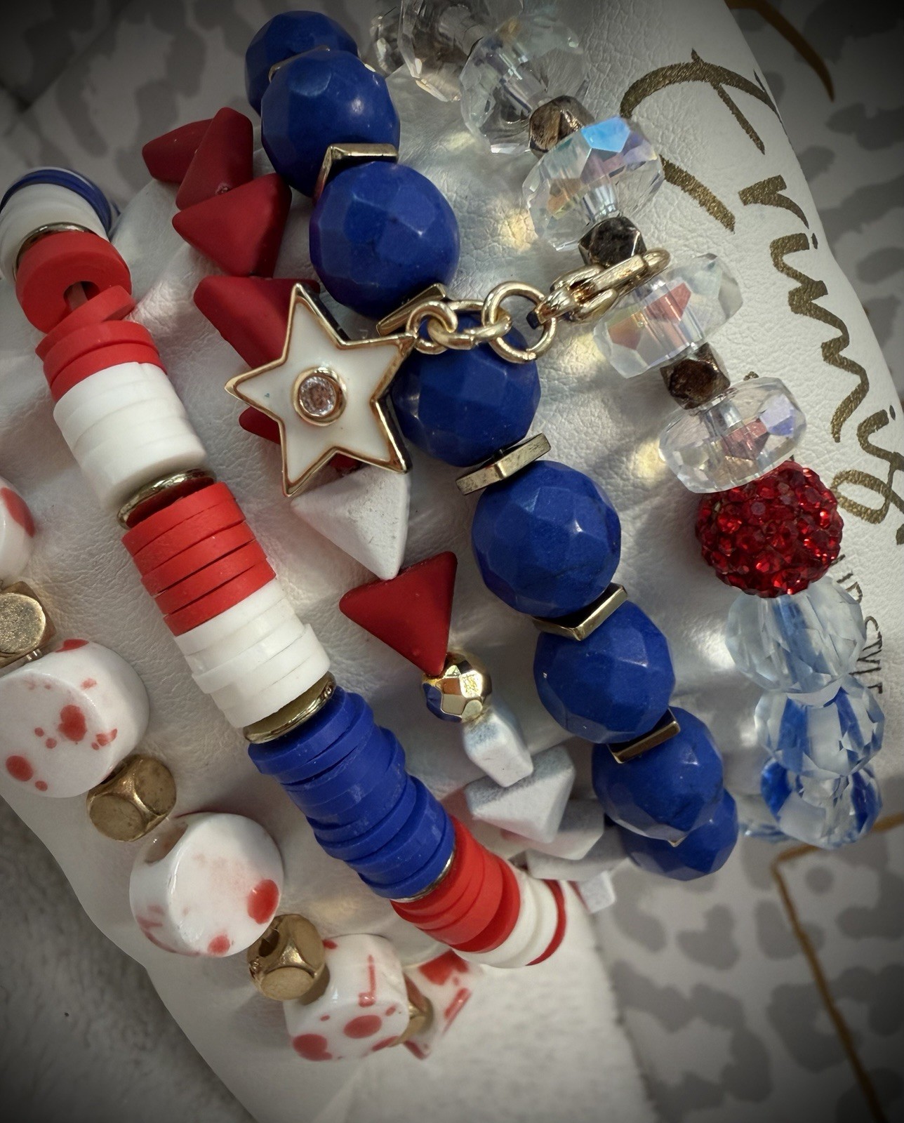 New ERIMISH Bracelets 5 pc – Red, White & Blue Custom Regular, Kids or Extended
