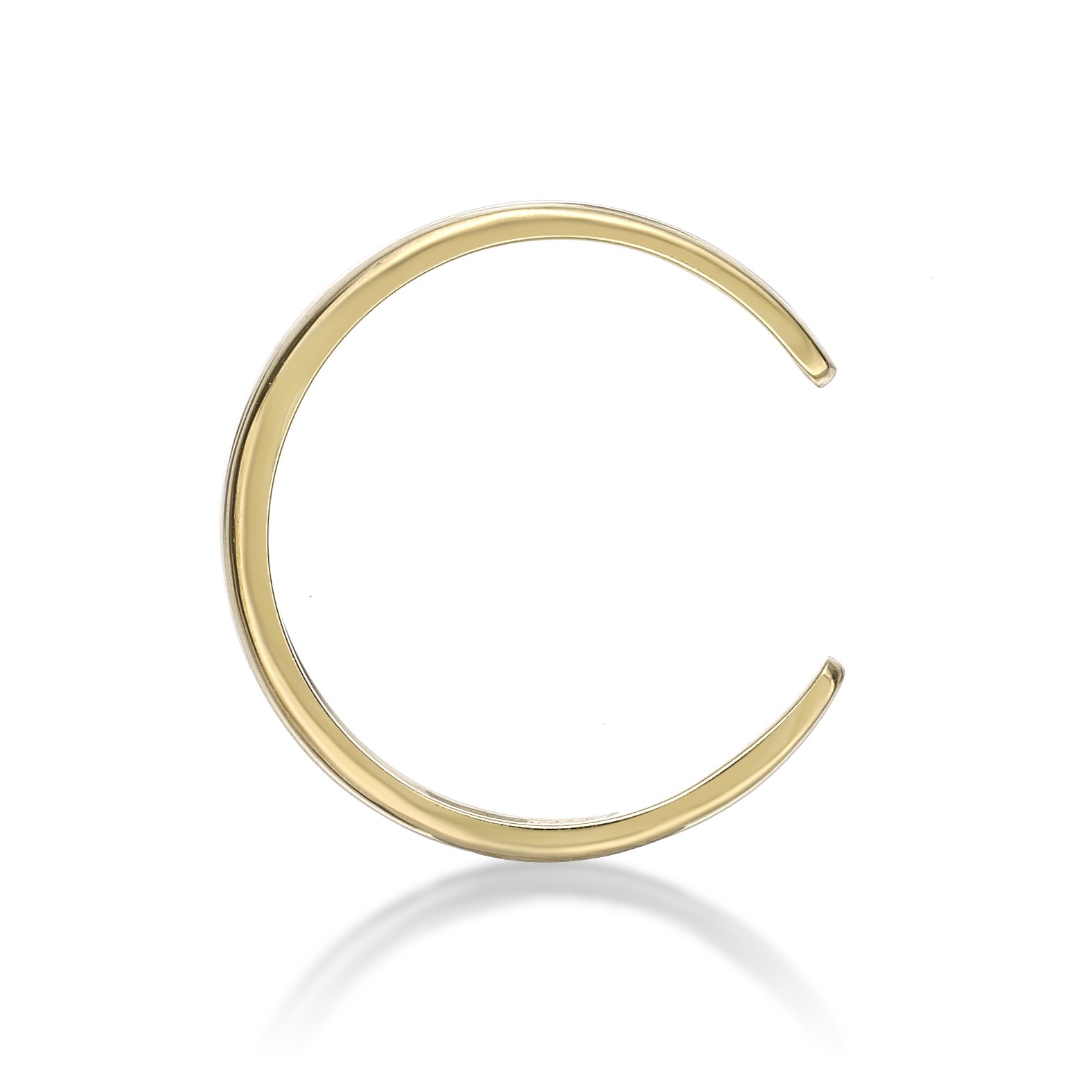10K Yellow Gold Open Toe Ring One Size Fits Most Toes – 3 mm Wide – Adjustable