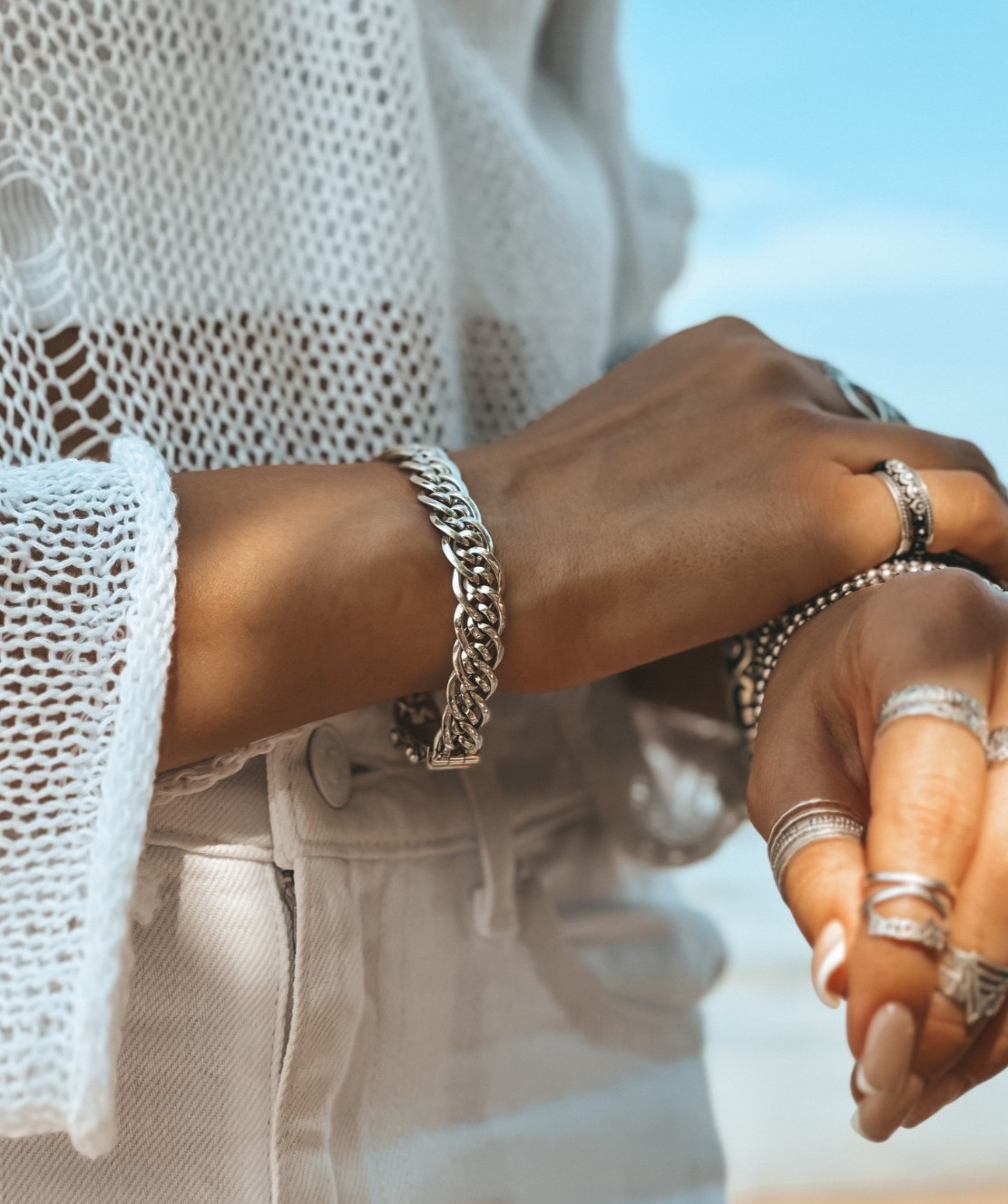 925 sterling silver handcrafted bracelet