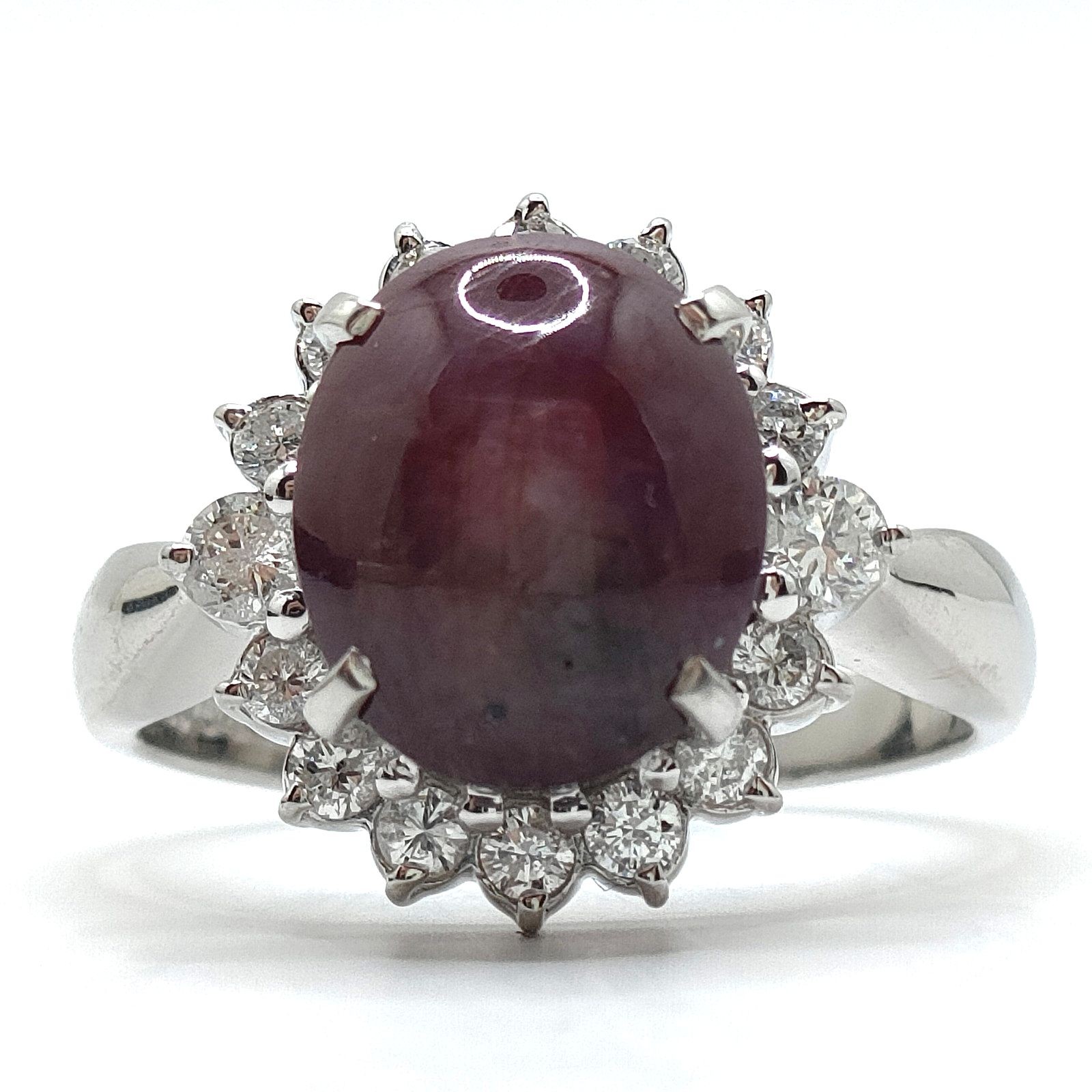 Jewelry Ring Star sapphire 6.46ct Platinum 3151066