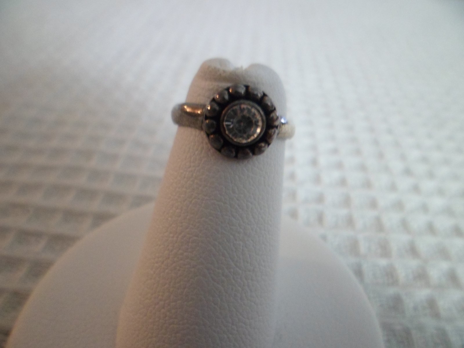 Sterling Silver Open Toe Ring Adjustable ~ Style12 Clear w/GiftBox/Bag Free Gift