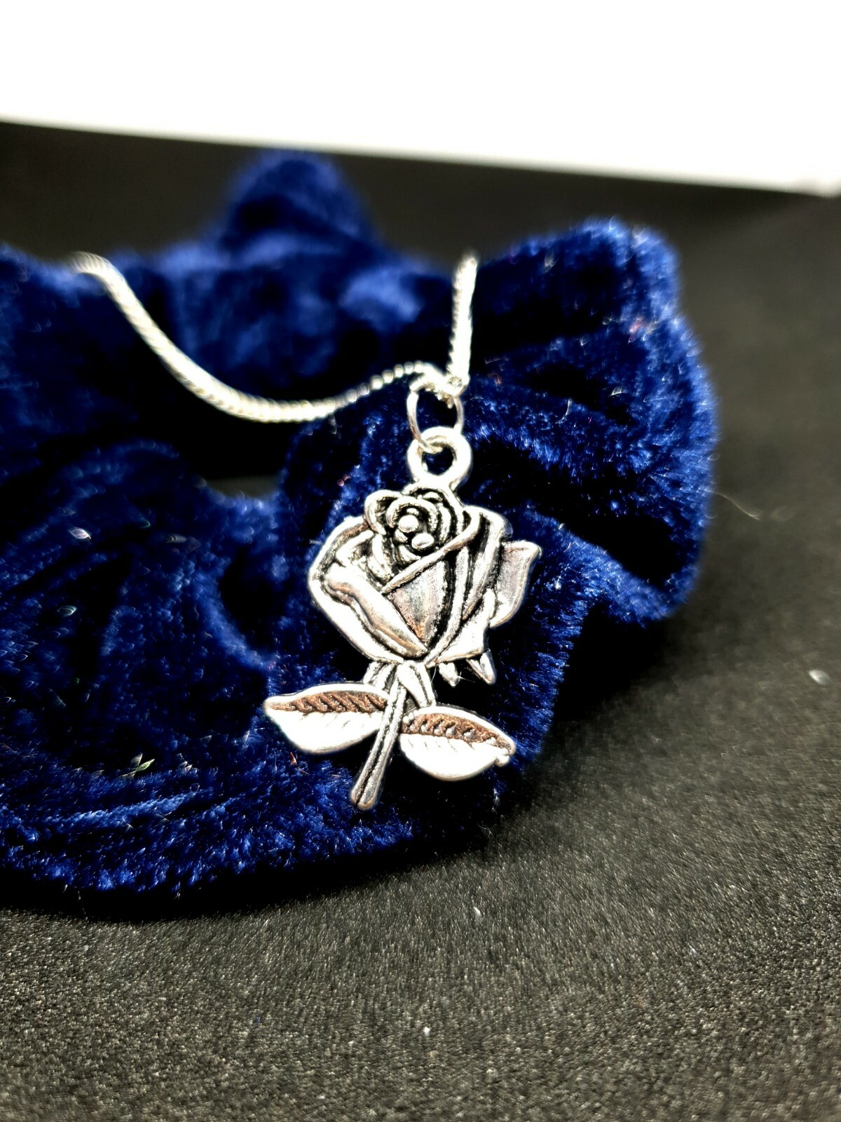 Jewellery Necklace Rose Pendant Charm Bright Fashion