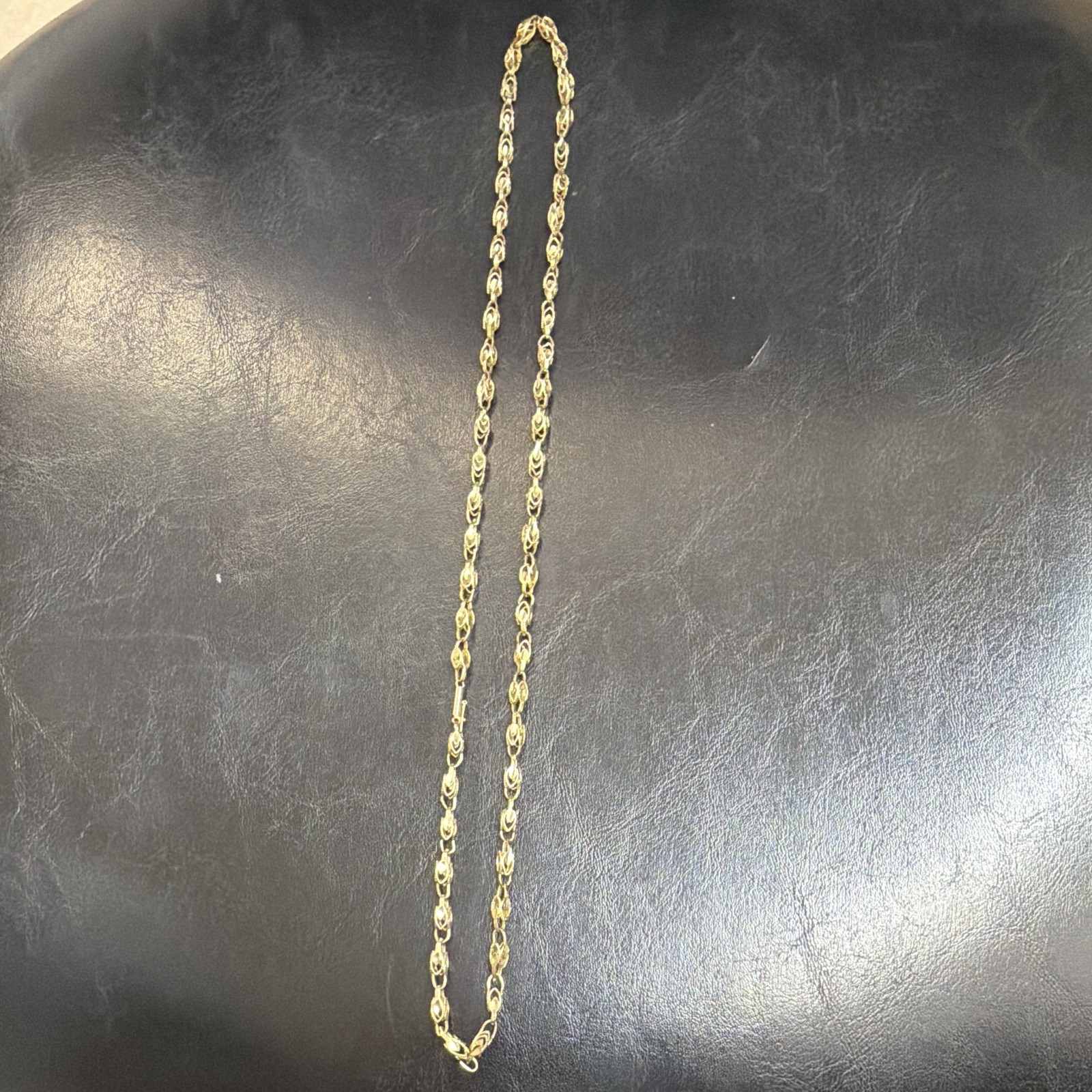 14k gold 22 grams Turkish/ marquise chain 26 inch 4mm wide