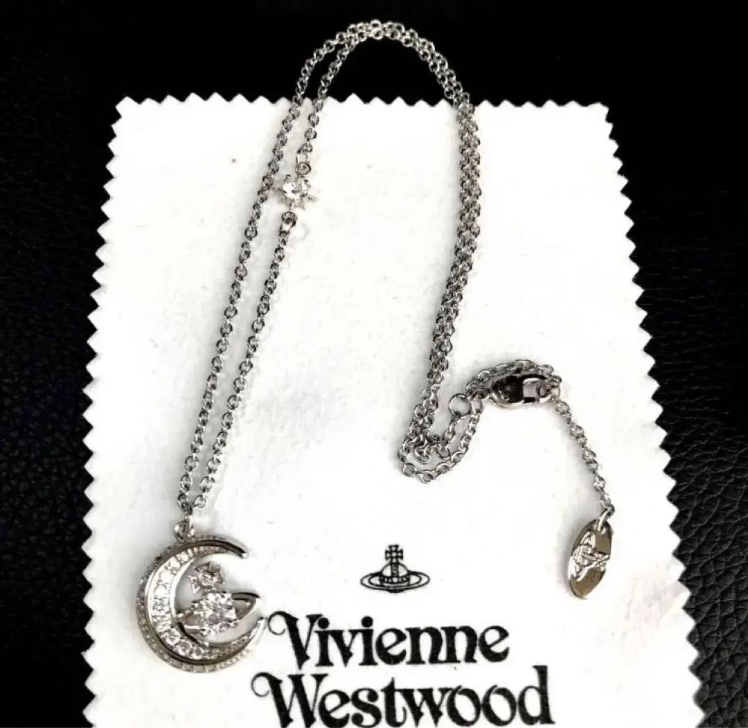 Vivienne Westwood Necklace DORINA MOON Silver in BOX