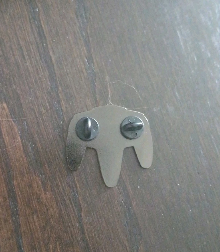 Nintendo 64 Controller N64 BLUE Custom ENAMEL PIN 90s Vintage Video Gaming OG