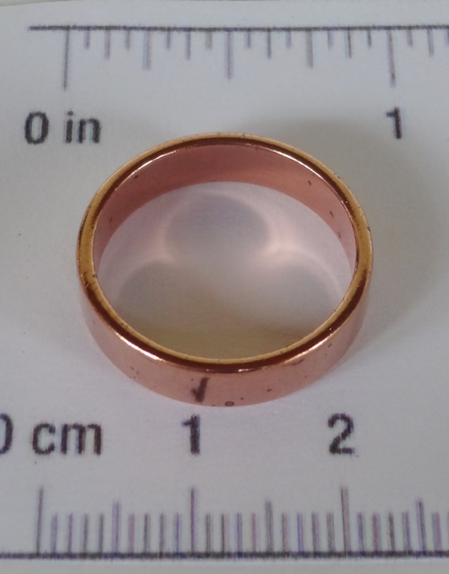 SOLID COPPER FINGER RINGS SMOOTH BAND Sizes 6 7 8 9 10 11 Made in USA 100%