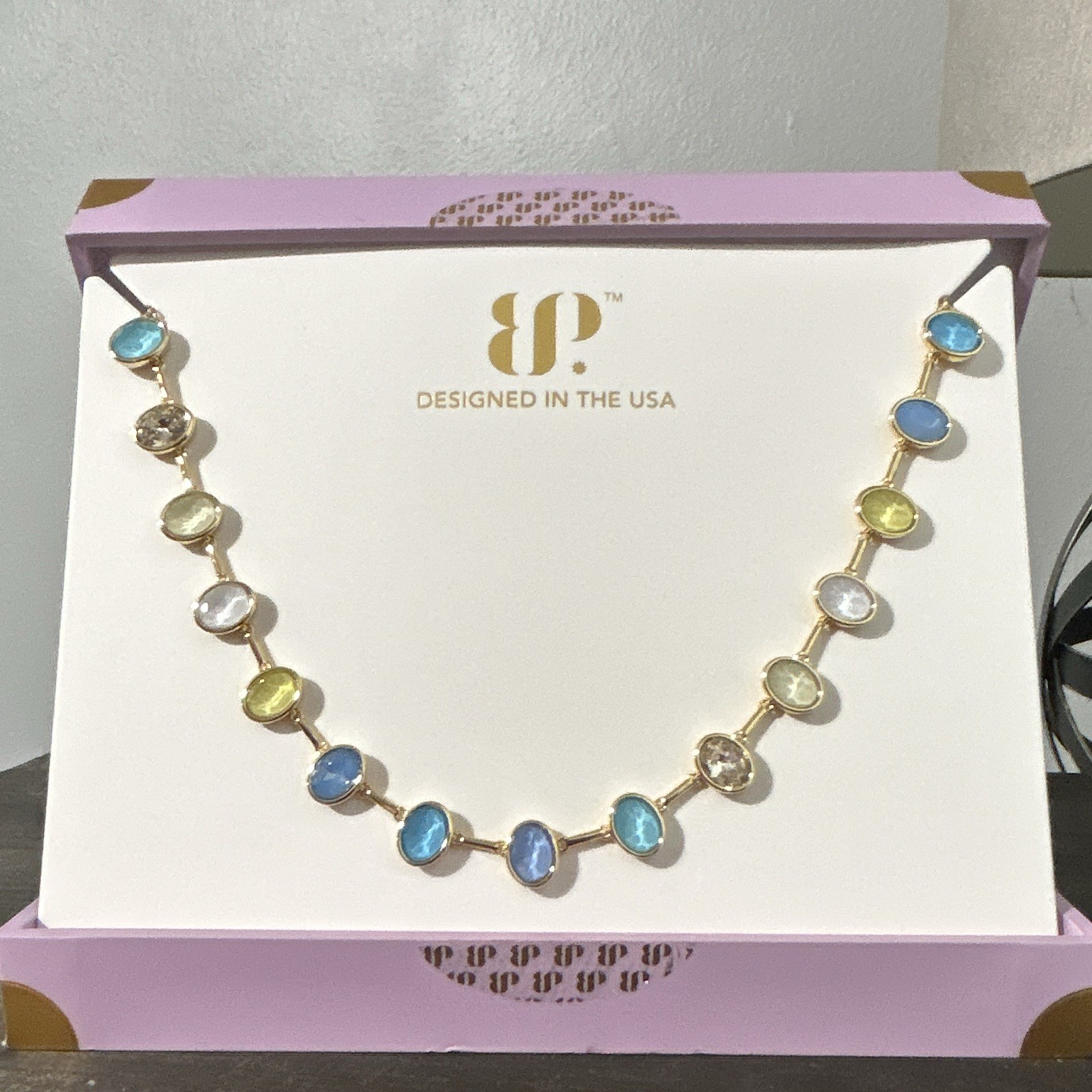 BP Summer Jewel Candy Capri Citrus Take Fight Necklace Gold-Plated Pulley Adjust