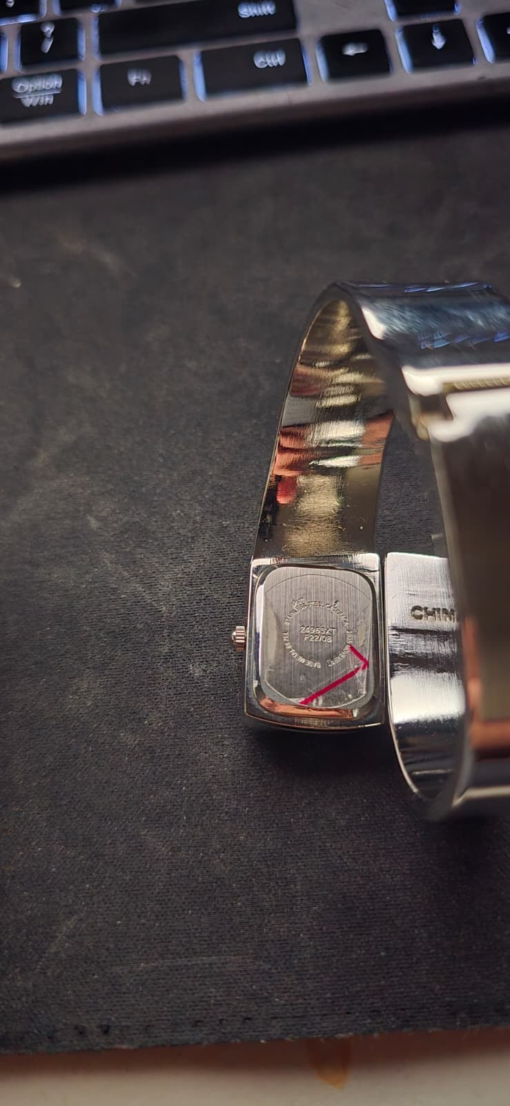 Rare Target Silver Tone Cuff Bracelet Watch NOS New Time Capsule Unworn VTG
