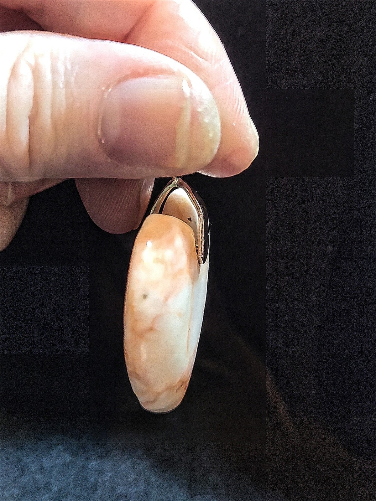 Red Vein Heart Jasper Pendant