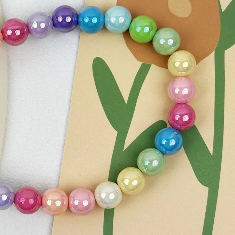 Cute Adjustable Beaded Cat Flower Pendant Candy Color Cat Pet Neck Chain Pet Jew