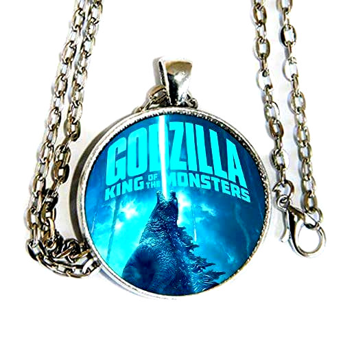 GODZILLA MONSTER Pendant Charm Sterling 925 Silver 20″ Necklace men women gift