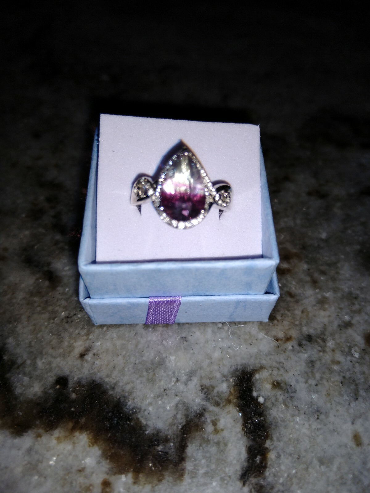 Stunner HUGE 3.80 ctw SOLITAIRE MultiFluorite, Zircon Ring in Plat/SS (Size 7.0)