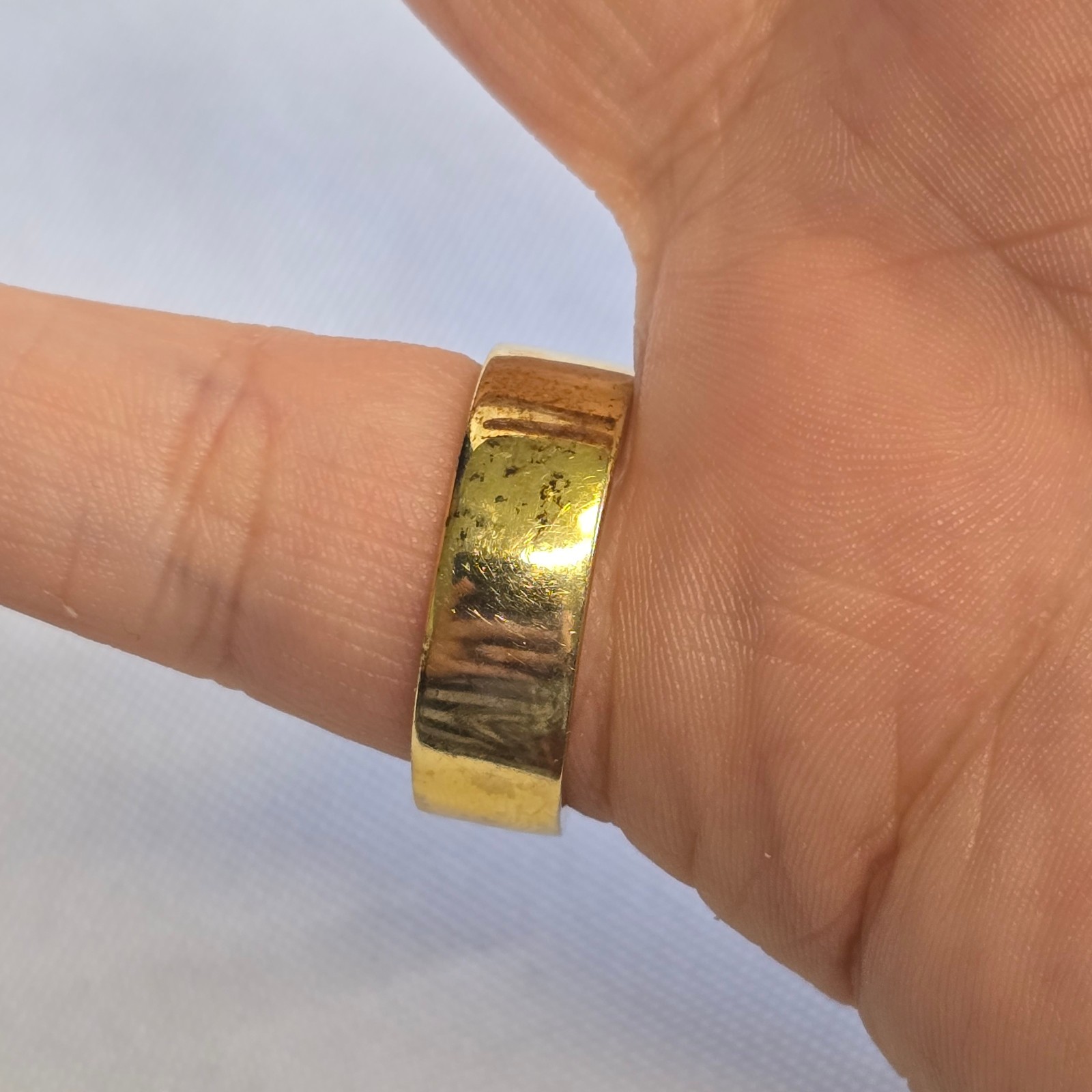 Sterling Silver Gold Vermeil Ring 9.61g Jewelry Size 10 Amethyst Color *READ*