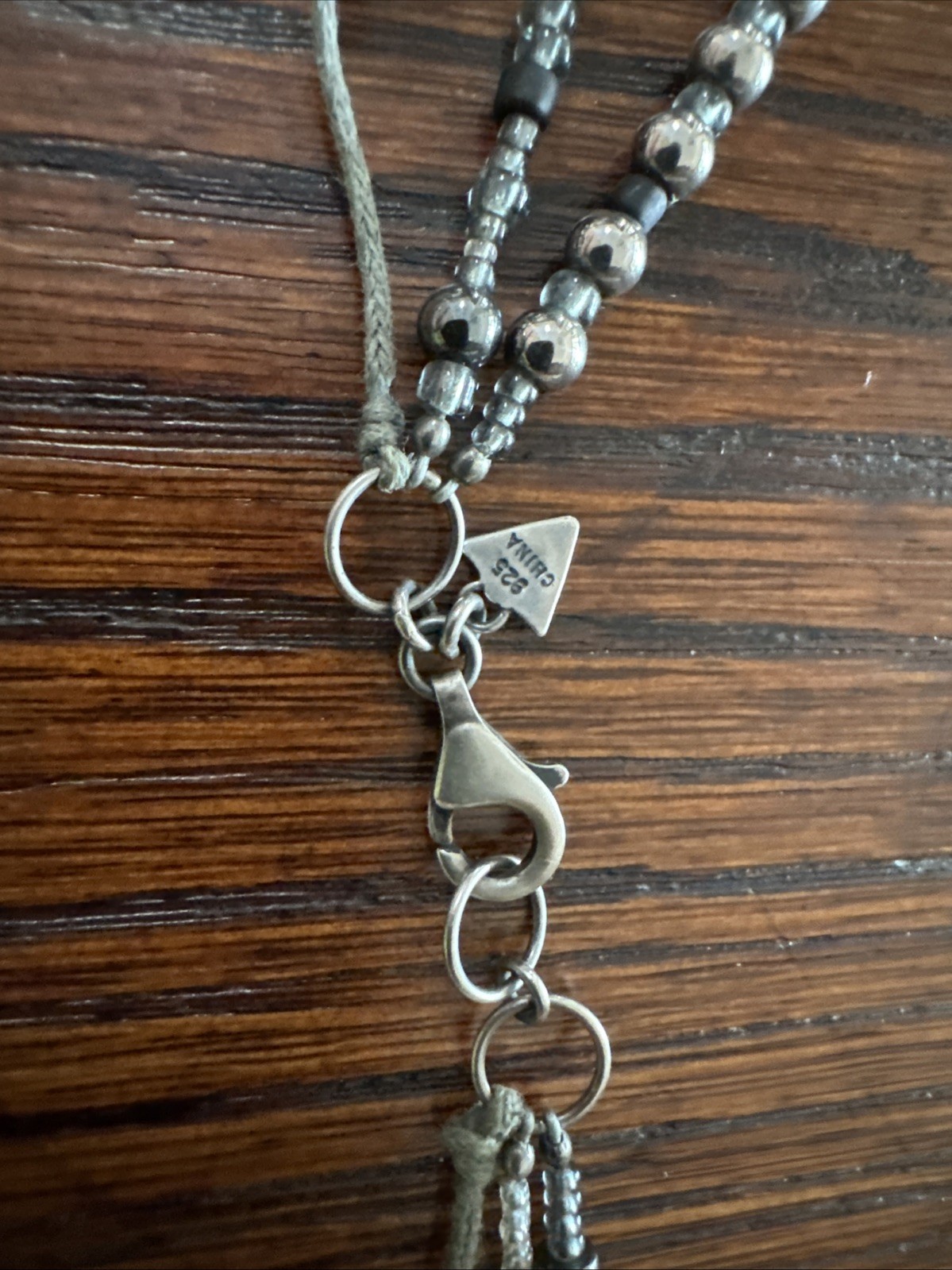 SILPADA N2097 Hematite Sterling Silver Multi-Strand Dewdrops Necklace VINTAGE