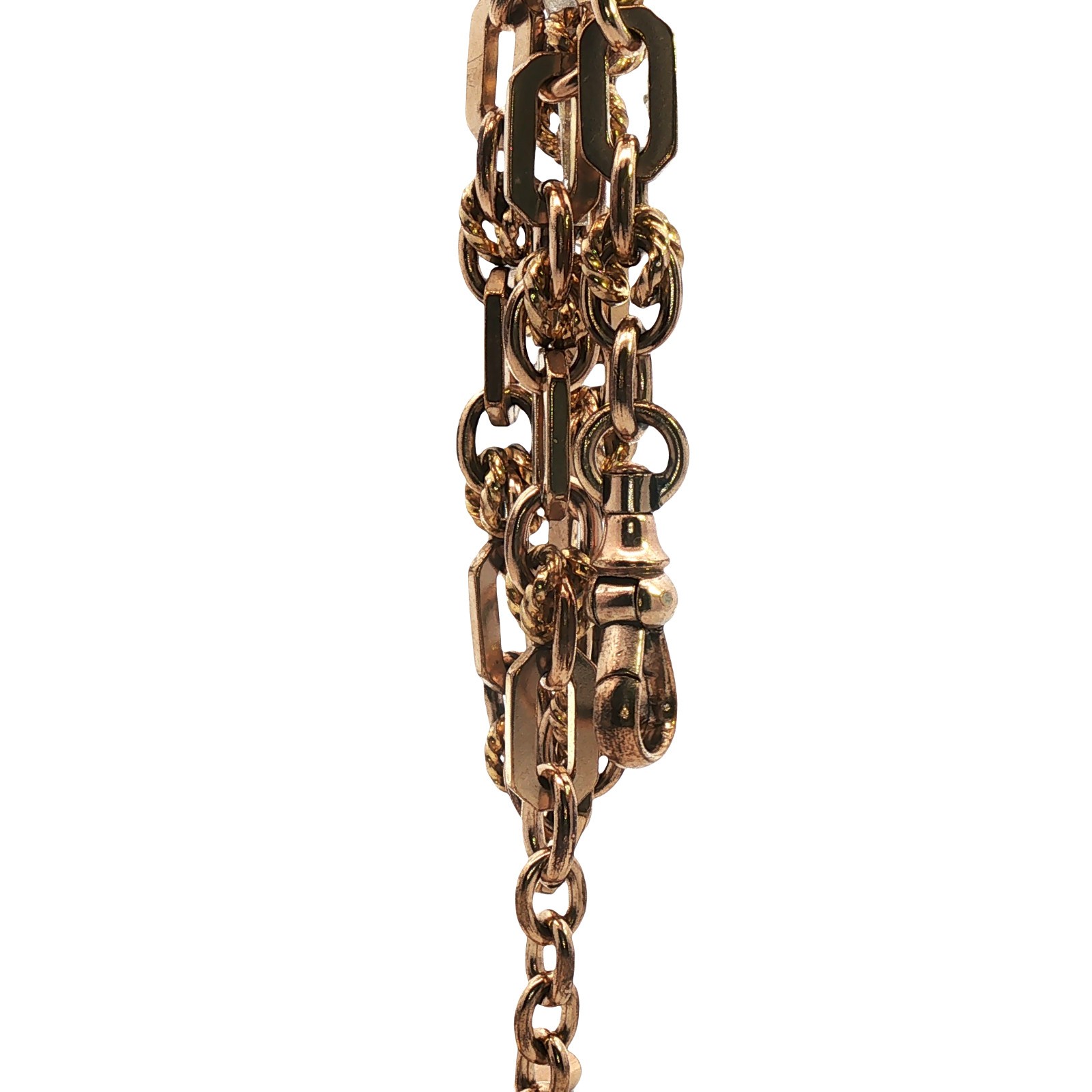 Premium Gold Plated Fob Chain Bracelet 18.21g 6mm Wide Classic Jewellery 26.5cm