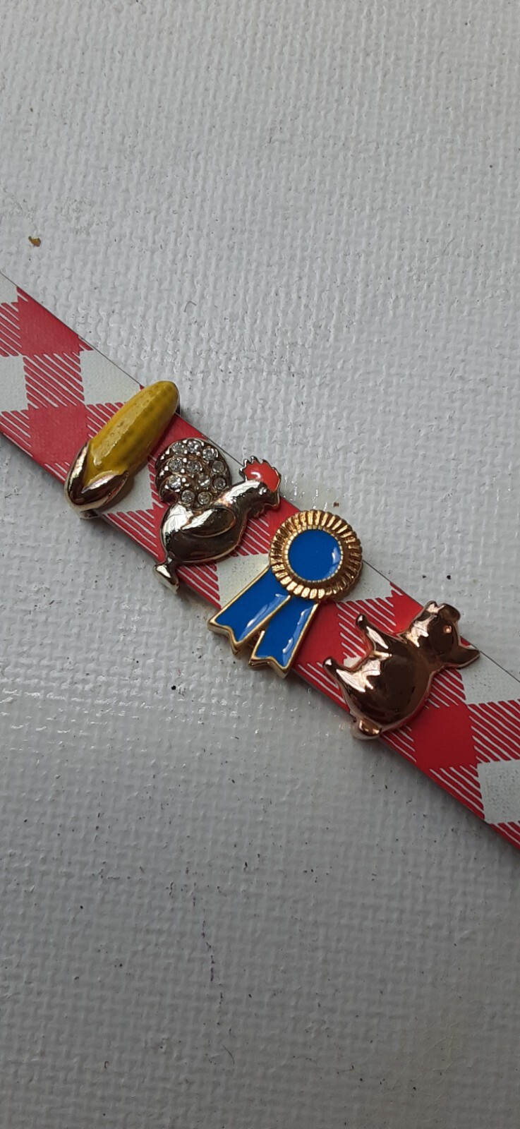 Keep Collective STATE FAIR! Keeper, Corn, Rooster, Ribbon, Pig charms