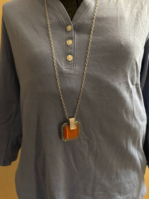 Paparazzi Effervescent Elegance Orange Necklace W/Matching Earrings