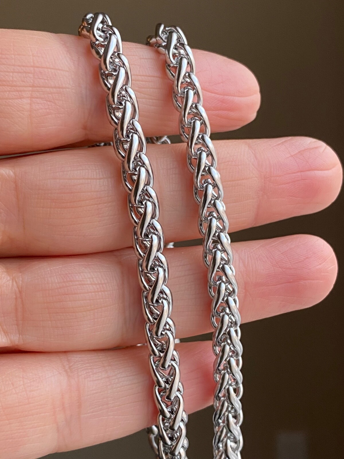 Stainless Steel Wheat Chain Necklace