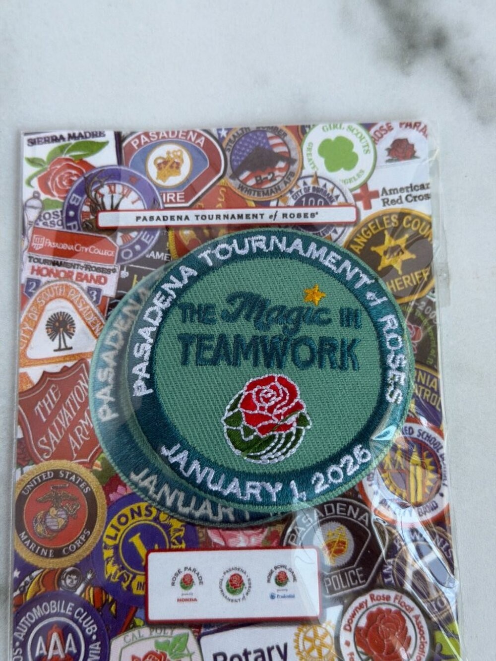 2026 Pasadena Tournament of Roses “The Magic in Teamwork” Commemorative Patch &
