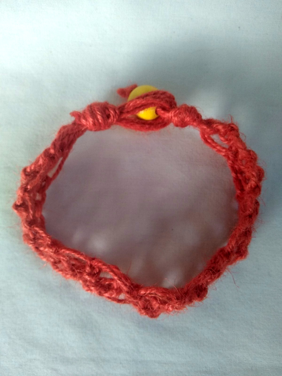 Anklet Or Bracelet Macrame Hemp Adj Unisex 11″ Eco Friendly USA Seller New