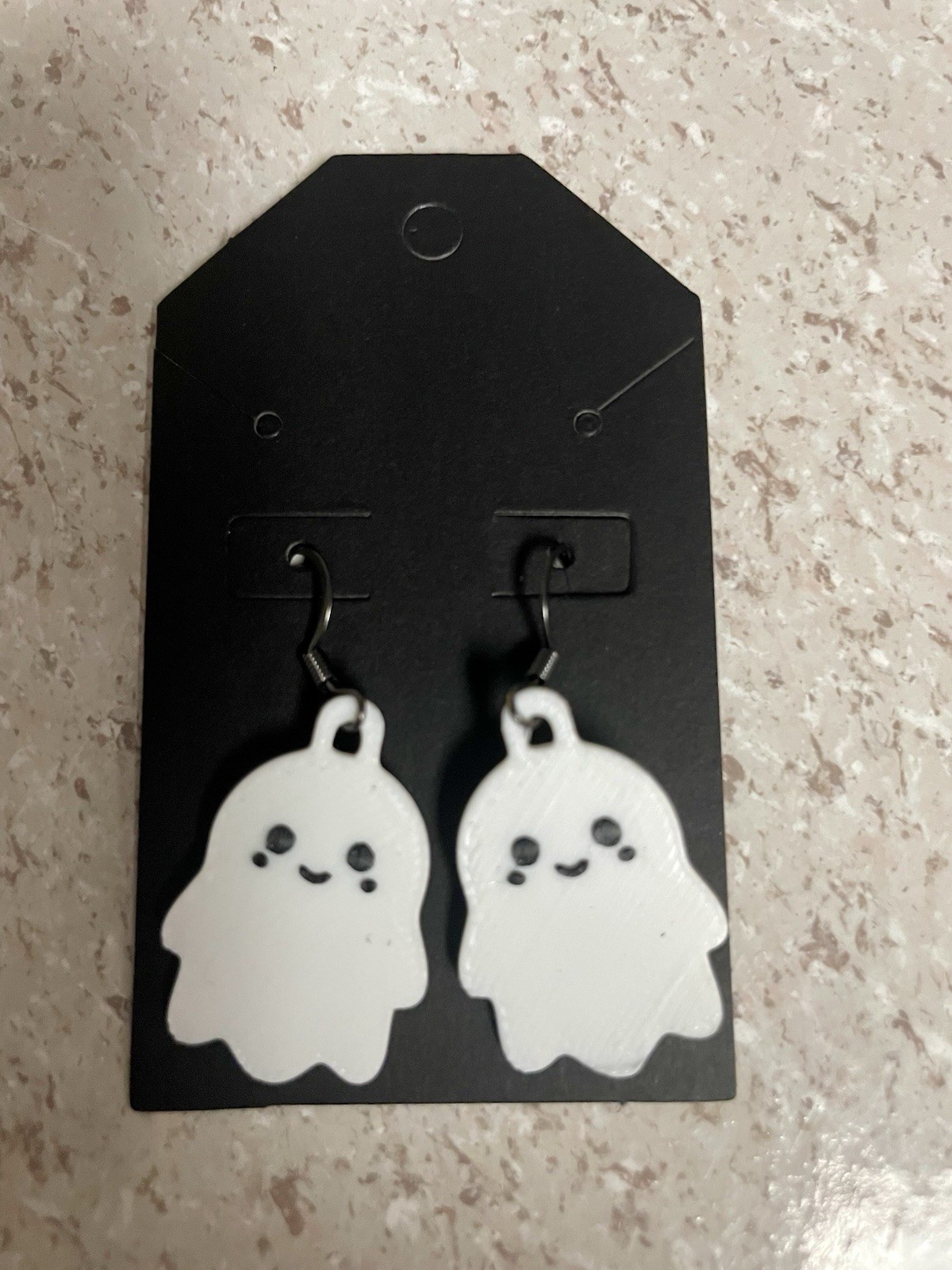 Halloween Cute White Ghost Earrings New Never Worn