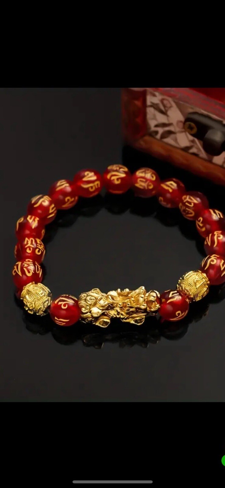 Pulsera De Cuentas Tibetanas De Pixiu Consagradas Para La Atracción Del Dinero