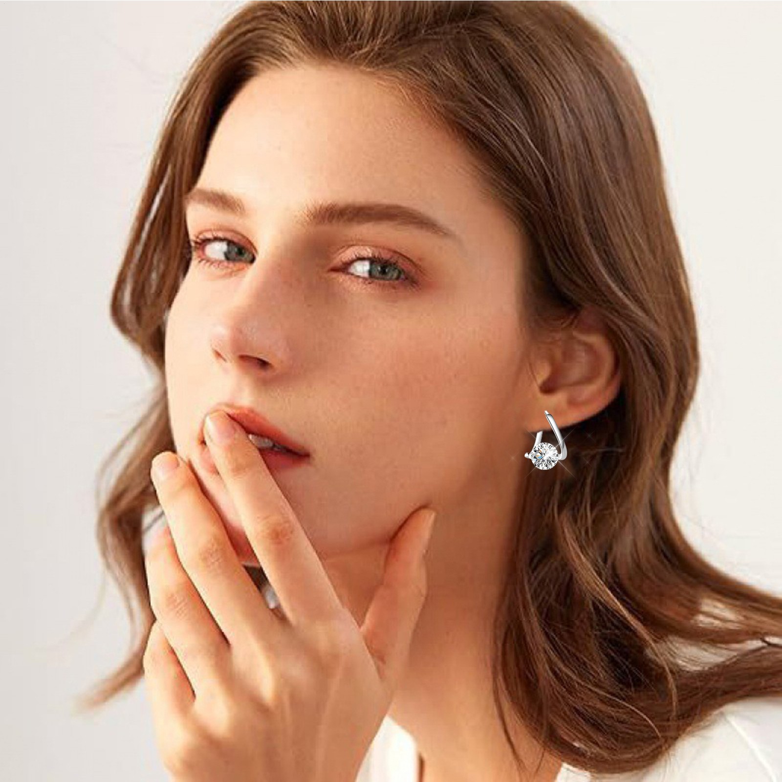 2Pairs Women Lymphvity Magnet Therapy Germanium Earrings Lymphatic Drainage